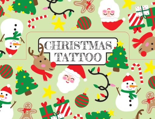 12PCS TATTOO. CHRISTMAS DB