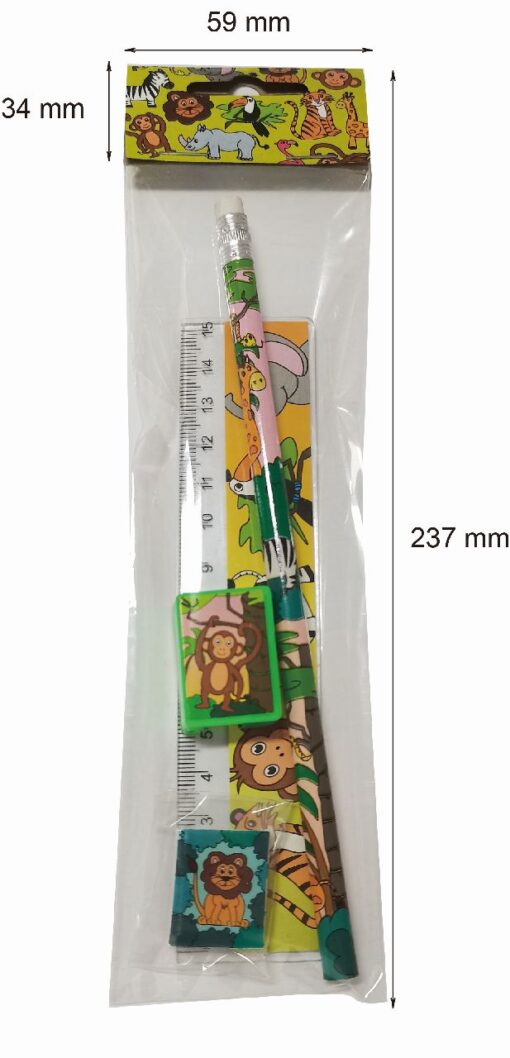 STATIONARY SET. WILD ANIMALS