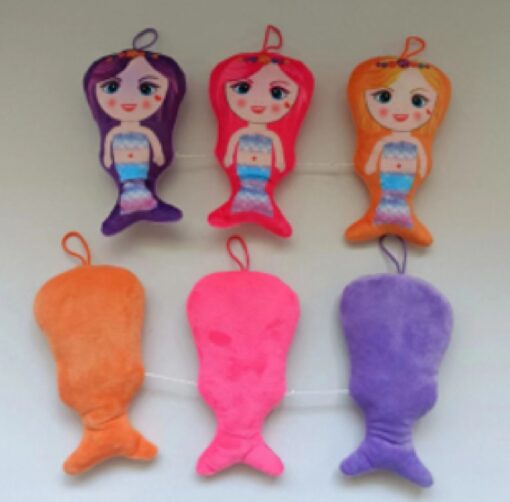 PLUSH. SUPER SOFT. MERMAID W GOLDEN CROWN