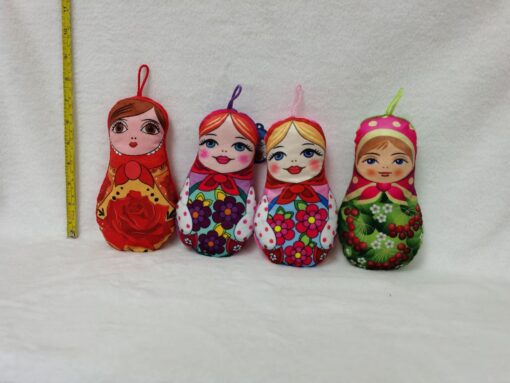 PLUSH. SUPER SOFT. MATROUSHKA DOLL 4ASS