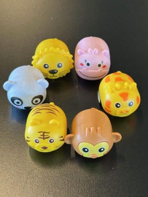 PULL BACK FARM ANIMALS 6ASS