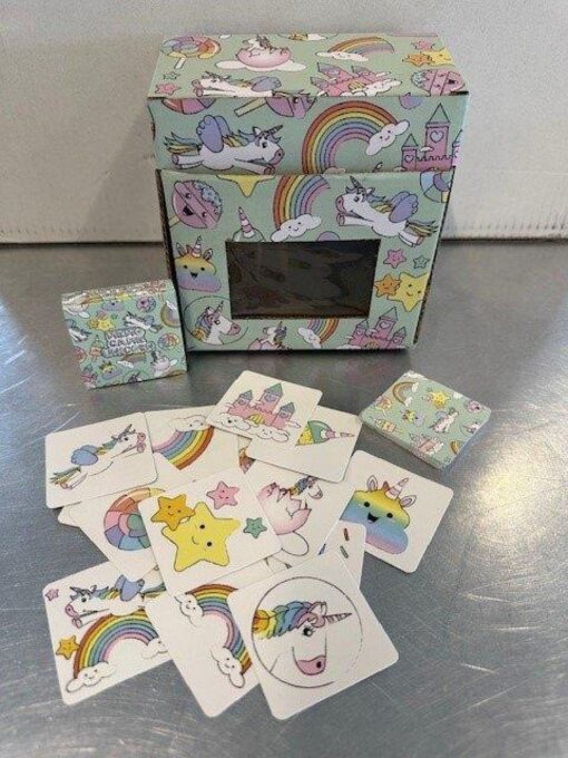 MINI MEMO GAME 28 CARDS. UNICORN