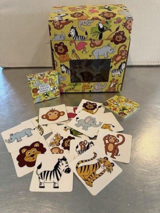 MINI MEMO GAME 28 CARDS. WILD ANIMALS