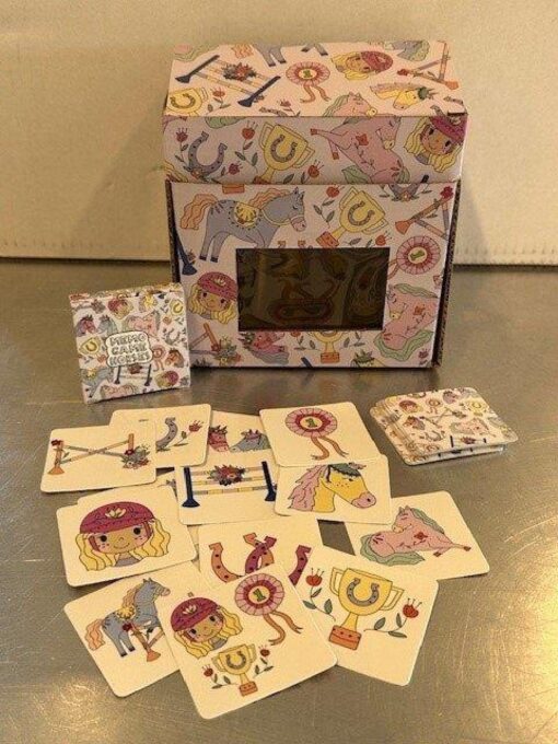 MINI MEMO GAME 28 CARDS. HORSES