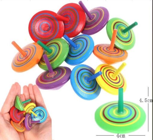 WOODEN SPINNING TOP DB