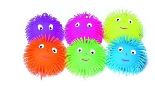 PUFFER BALL W LAUGH FACE 13CM