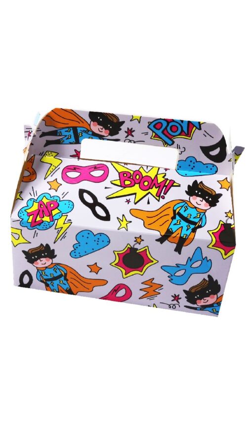 PARTY / FOOD BOX XL SUPERHERO-STACKABLE