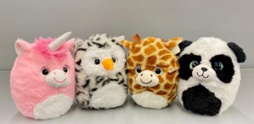 PLUSH FAT ANIMALS 4ASS