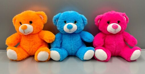 PLUSH. FLUO BEAR 3ASS