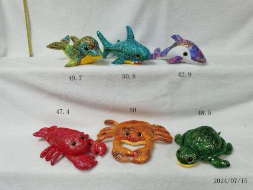 PLUSH. SHINING SEA ANIMALS 6ASS