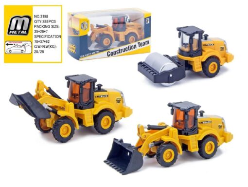 DIECAST CONSTRUCTION TRUCK PULL BACK