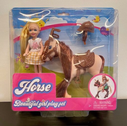 5' DOLL W HORSE