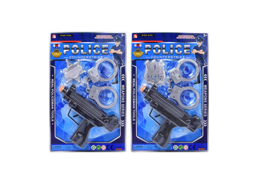 POLICE SET W MACHINE GUN