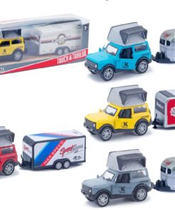 DIECAST TRUCK & TRAILER PULL BACK