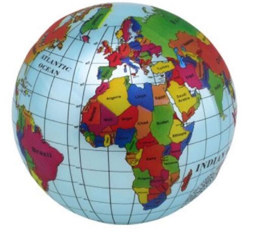 9' PVC BALL. GLOBE
