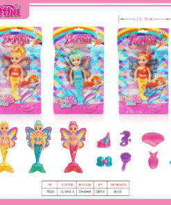 MERMAID W WINGS & ACCESSOIRES IN COLOR BAG