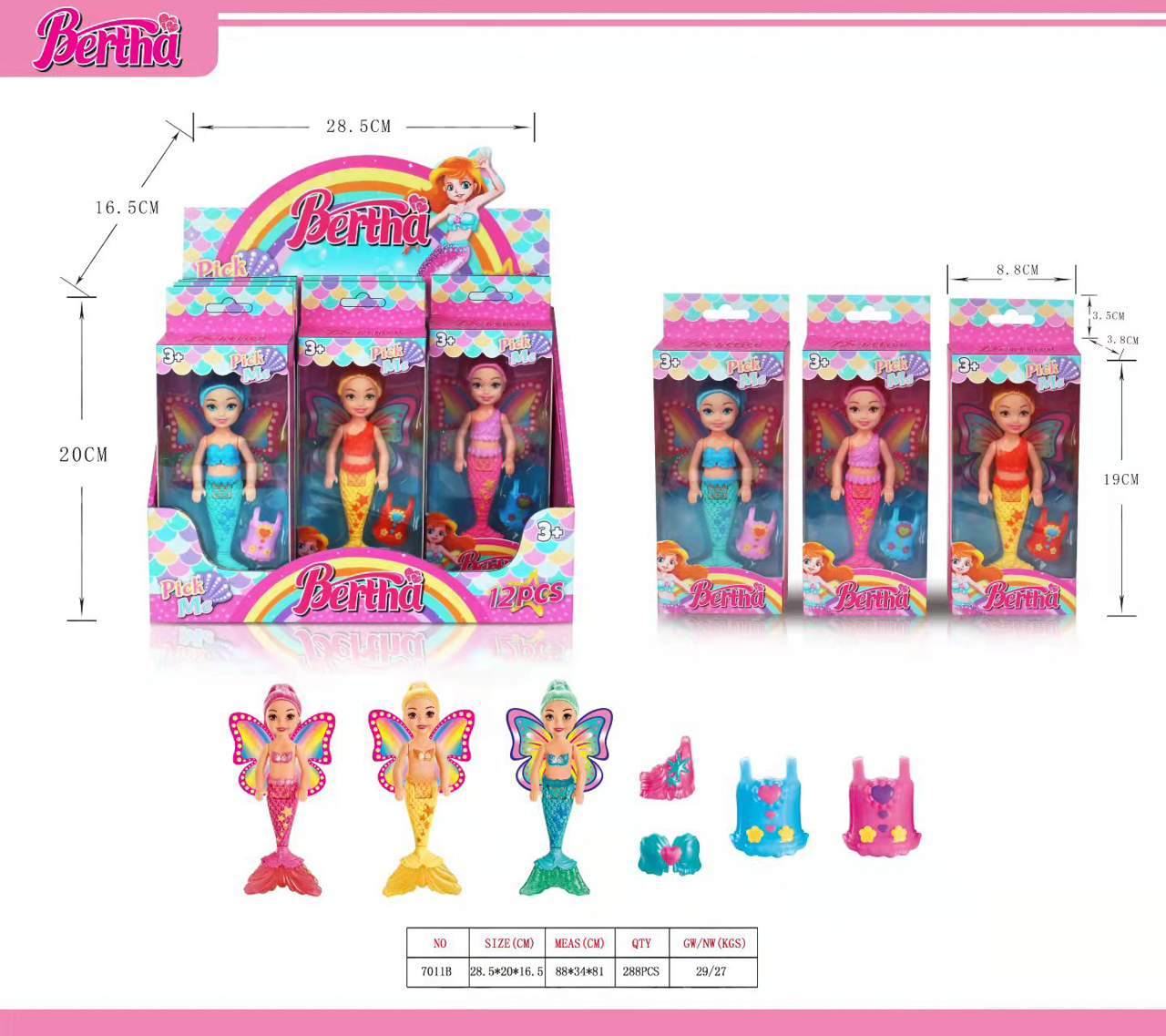 MERMAID W WINGS & ACCESSOIRES DB