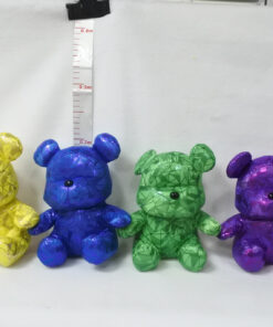 PLUSH. METALLIC BEAR