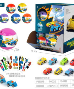 DIY PULL BACK RACECAR IN SURPRISE EGG