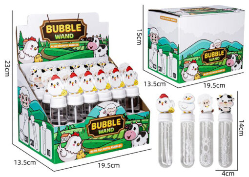 FARM ANIMAL BUBBLE STICK MINI