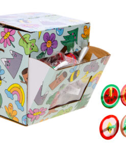 WOODEN SPINNING TOP FRUIT DB