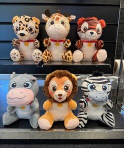 PLUSH. SITTING WILD ANIMALS