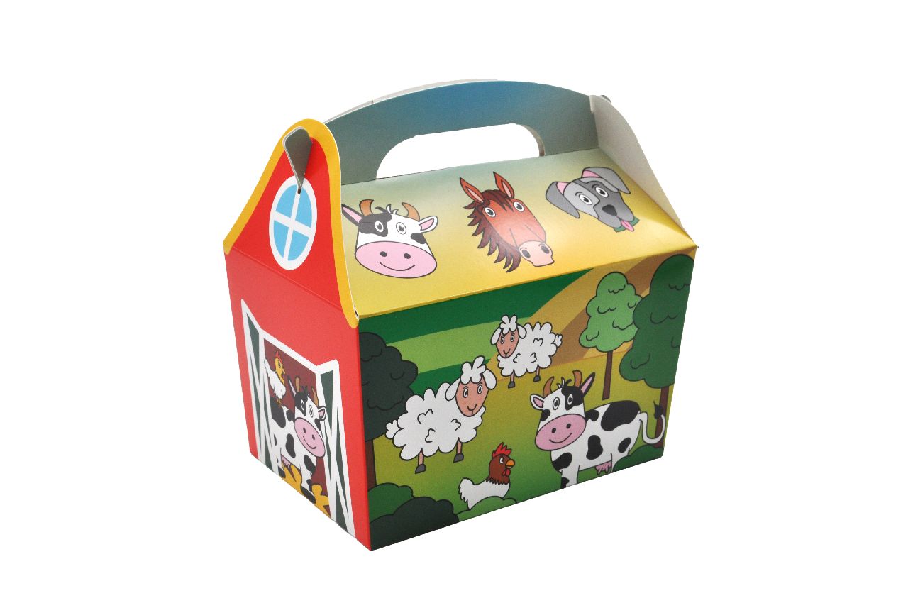 PARTY/FOODBOX L. FARM ANIMALS